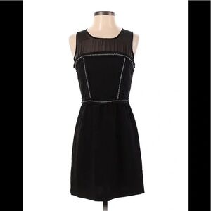 Princess Vera Wang Black Sheath Mini Dress Sleeveless Crew Neck